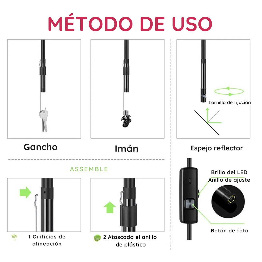 Cámara Endoscópica - Haz un diagnóstico preciso en menos de 5 minutos