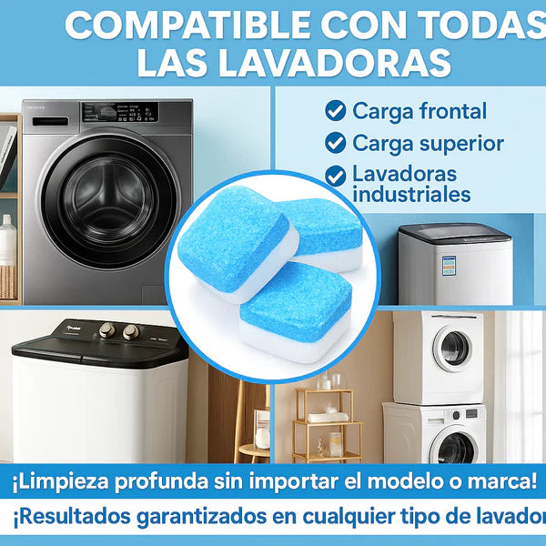 Pastilla de Limpieza Profunda para Lavadora |Pack X36 unidades|