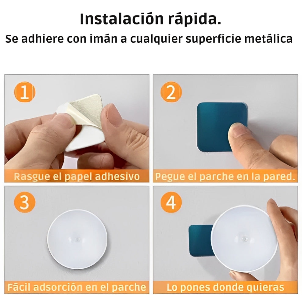 PACK 3 Lámparas LED Recargables con Sensor de Movimiento