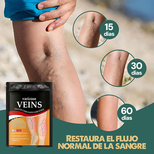Parches Anti Várices (4 Packs de 12 parches c/u)